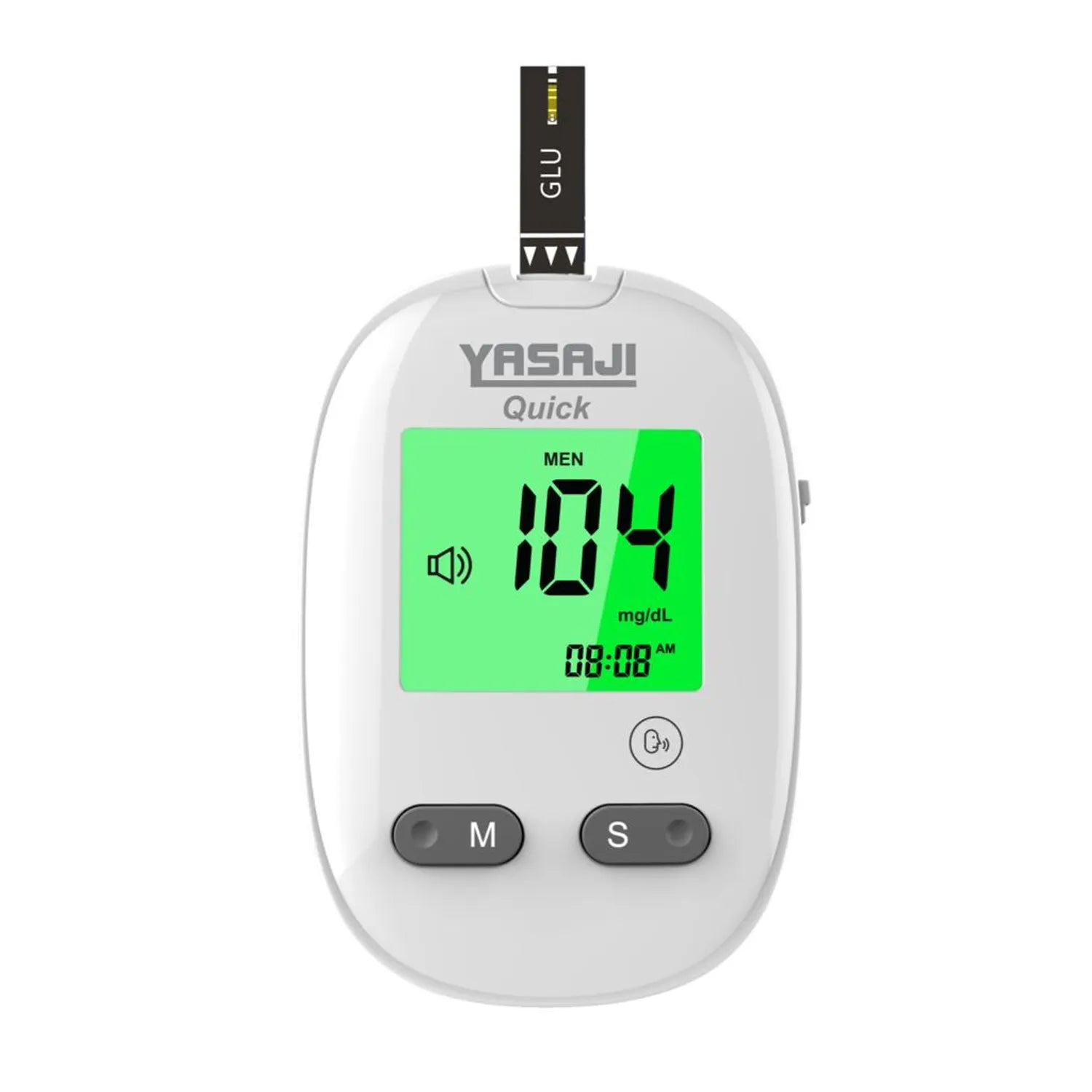 Glucómetro con resultados con voz YASAJI BG-709 + 50 tiras + 50 lancetas